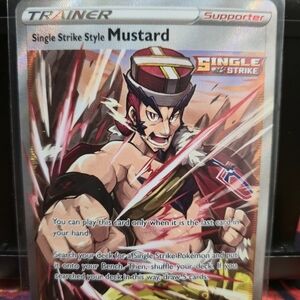 Single Strike Style Mustard Trainer Card